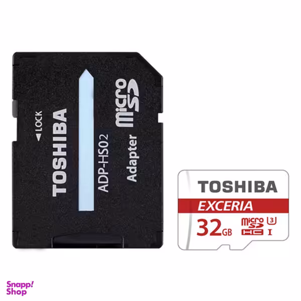 کارت حافظه microSDHC توشیبا مدل EXCERIA M302-EA کلاس 10 استاندارد UHS-I U3 سرعت 90MBps ظرفیت 32 گیگبه همراه آداپتور SD