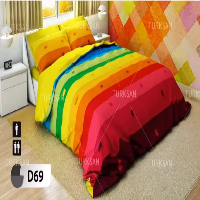 سرویس روتختی ترکسان کد D-69 دونفره 6 تکه