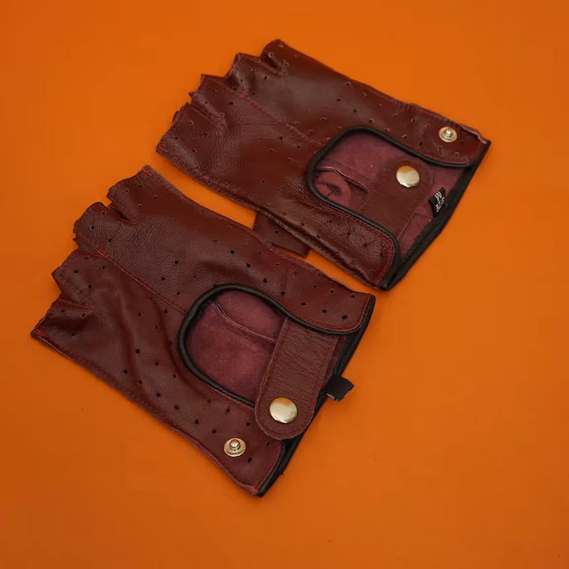 دستکش های اسپورت نیم انگشتی مردانه و زنانه چرمی