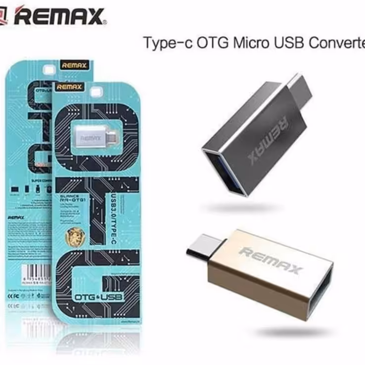 تبدیل OTG ریمکس مدل RAOTG  در رنگ های مختلف مخصوص گوشی های TYPE C