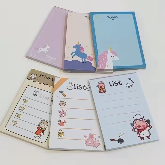 کاغذ یادداشت فانتزی 60 برگ در طرح های متفاوت 