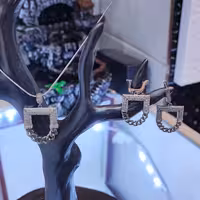 نیم ست نقره کد 17