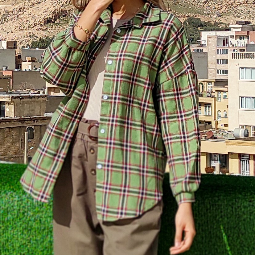 مانتو چهارخونه بهاره