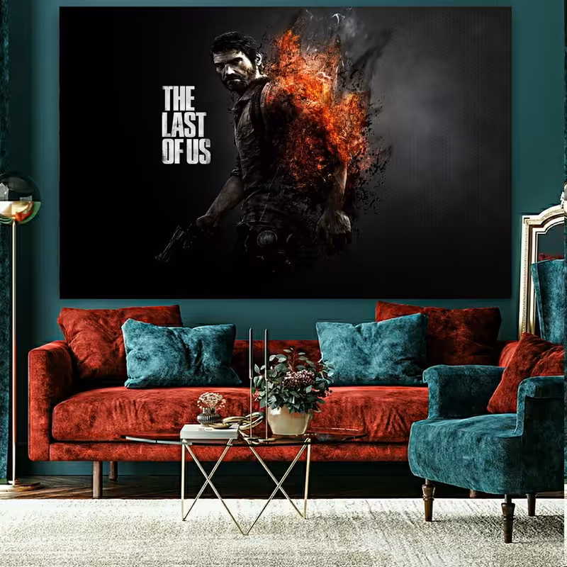 استیکر دیواری طرح گیم THE LAST OF PART II کد SDA7536