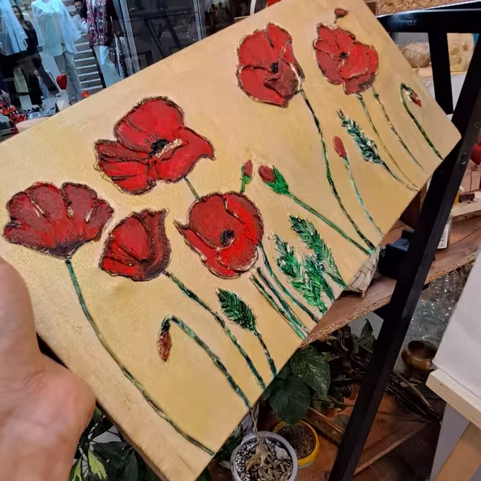 تابلو برجسته شقایق
