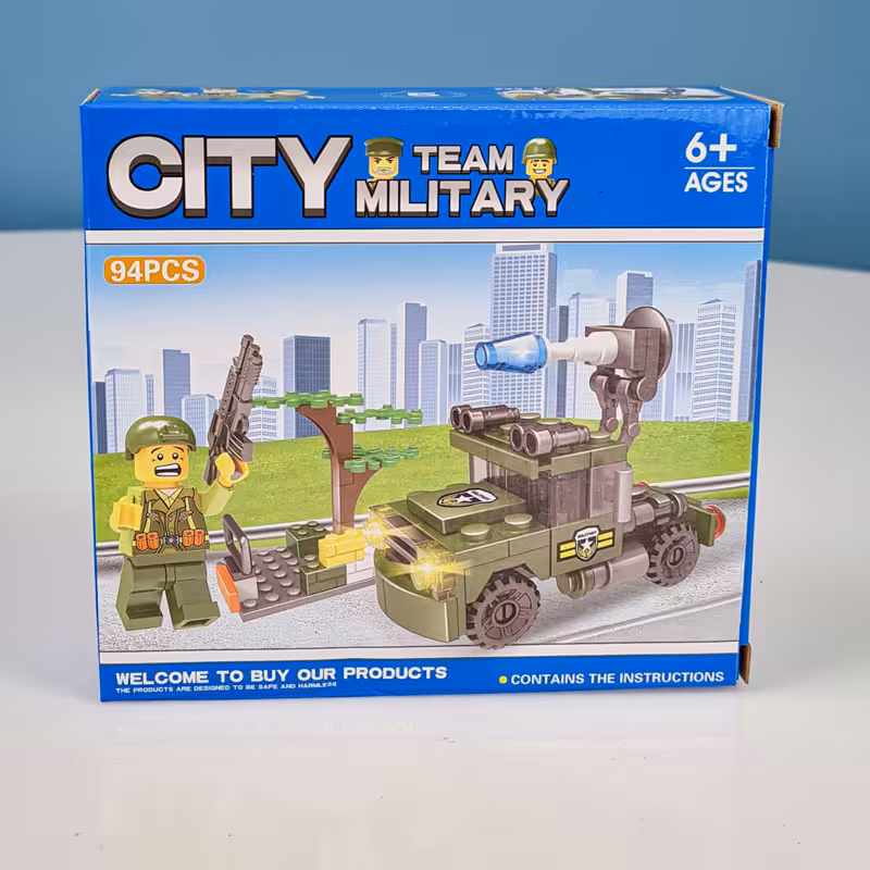 اسباب بازی لگو سری شهر 94 تکه city مدل ارتشی کد LXA2335
