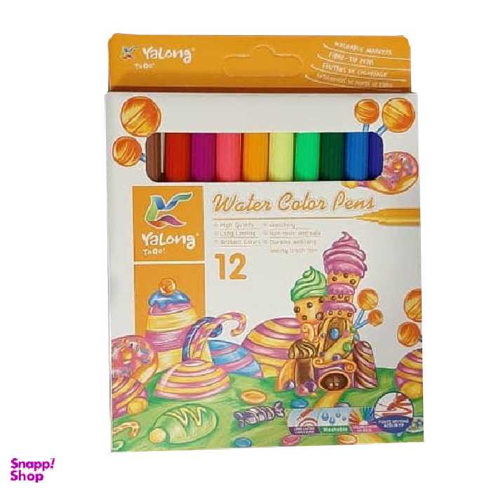 ماژیک رنگ آمیزی 12 رنگ یالانگ کد o11