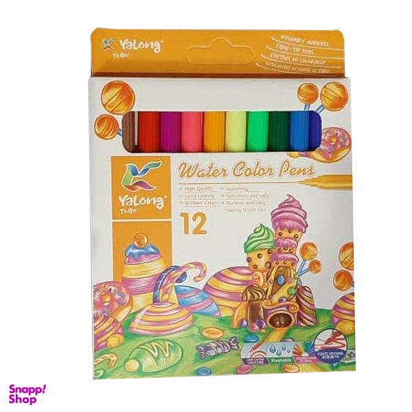 ماژیک رنگ آمیزی 12 رنگ یالانگ کد o11