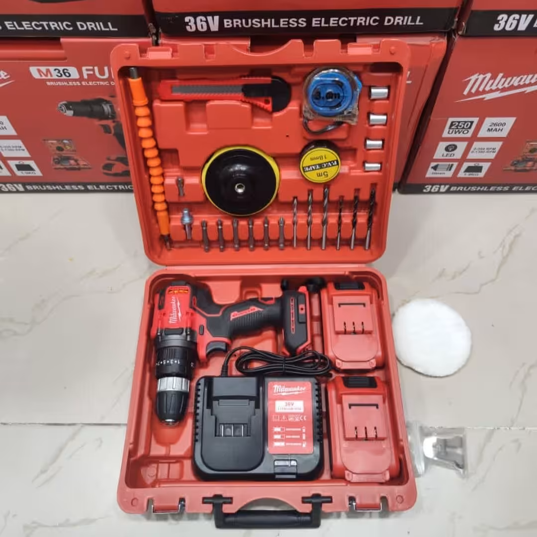 دریل شارژی
مارک میلواکی
موتور براشلس