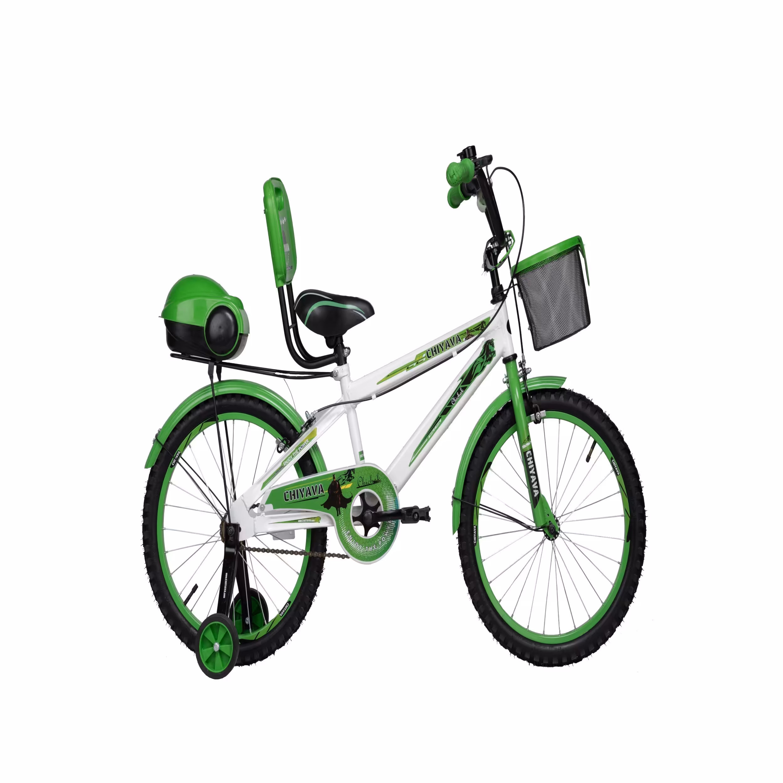 دوچرخه چیاوا مدل چیچک سایز 20 سفید سبز
