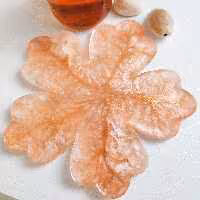 زیرلیوانی رزینی گلبهی صورتی مدل گل 5 پر