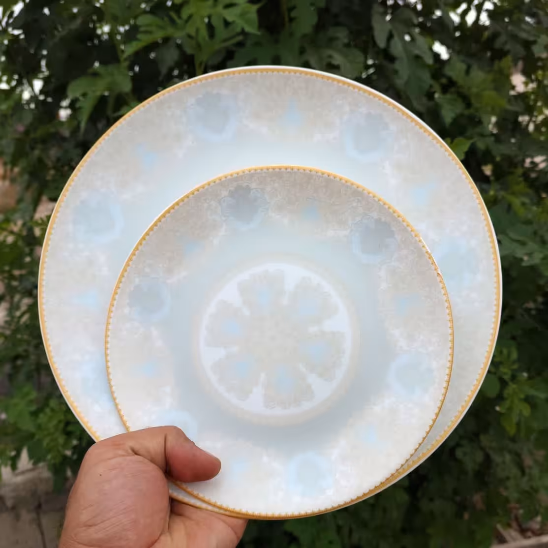 سرویس آرکوپال 26پارچه دینو گرد مدل دبورا فیروزه ای 