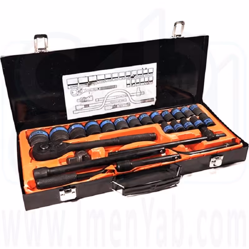 جعبه بکس 24 پارچه فشار قوی کینگ تولز چینی