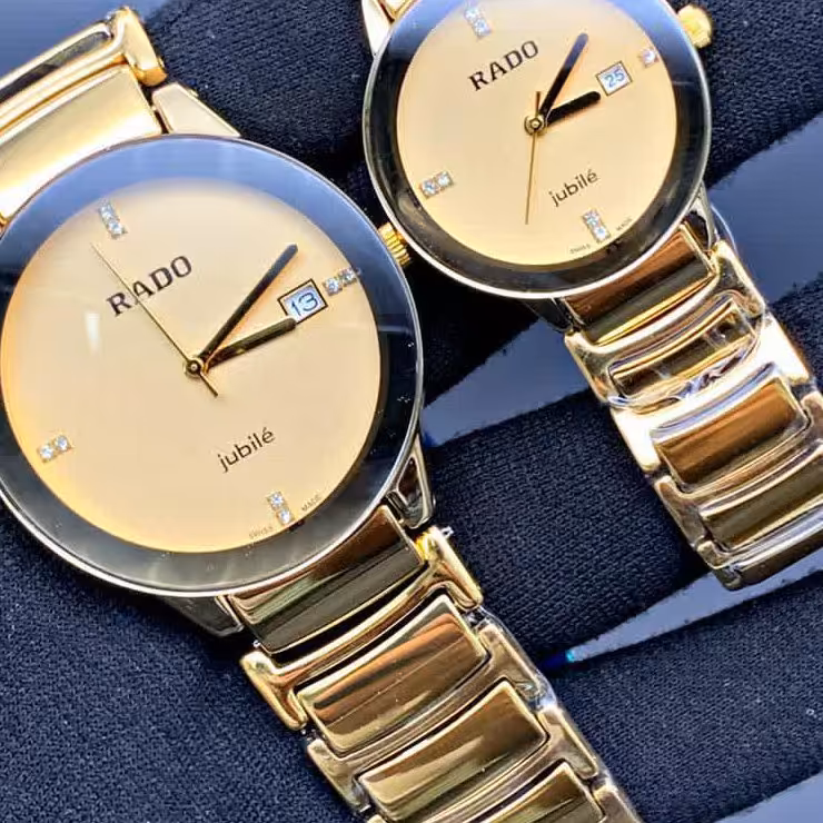 ساعت مچی ست مردانه و زنانه رادو بند سرامیکی rado