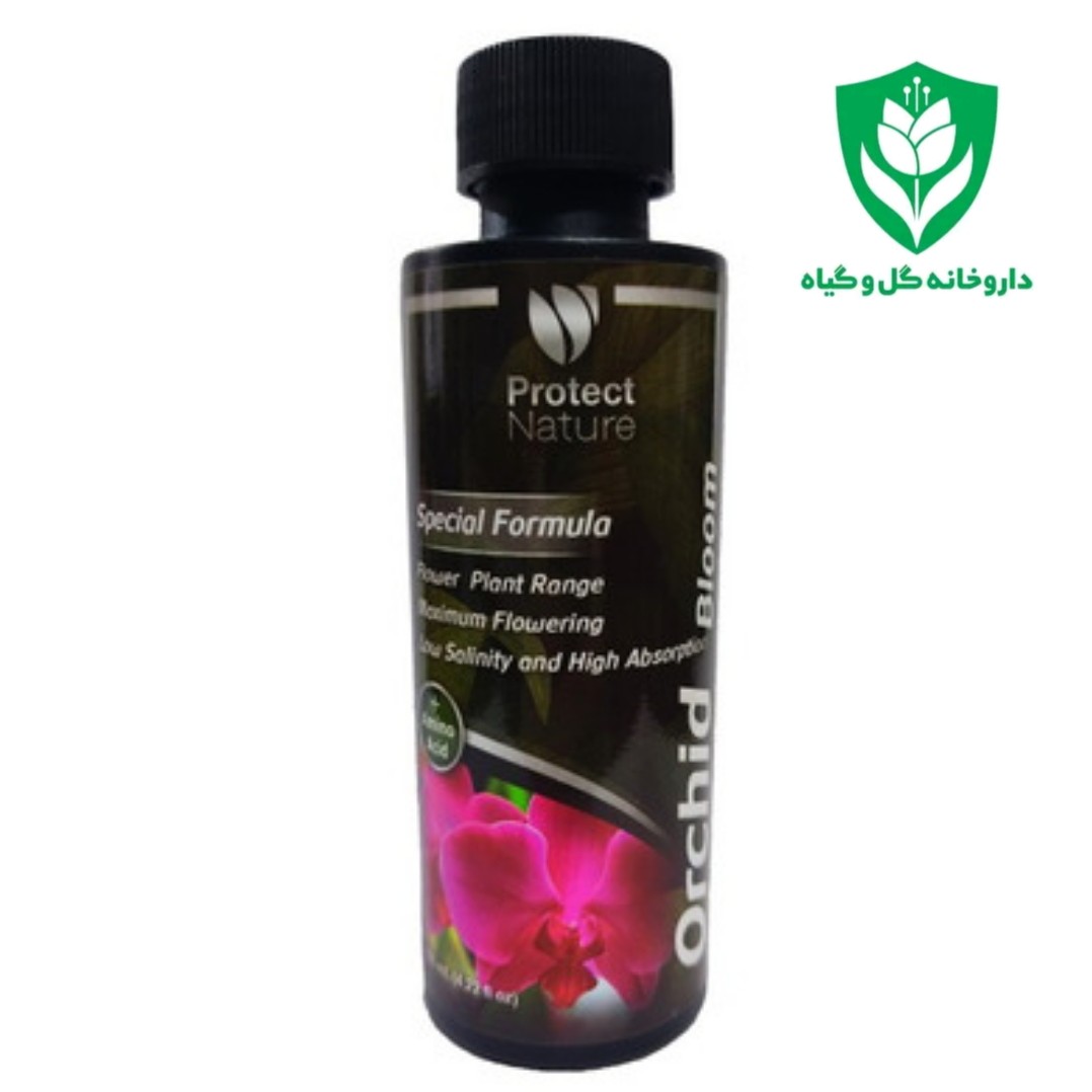 کود مایع ارکیده، ویژه گل ارکیده، برند پروتکت نیچر، وزن 125cc
