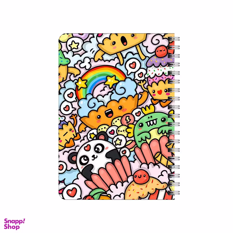 دفترچه یادداشت بامبیلیپ مدل چوبی طرح کاپ کیک های خوشحال کد 3638714