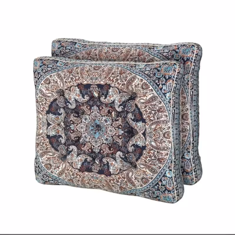 پشتی سنتی ترمه مدل حاشیه بته جقه، بسته دو عددی

