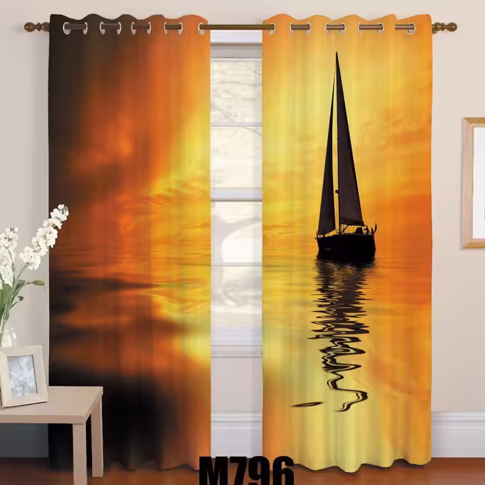 پرده چاپی  پانچ  طرح   نقاشی و منظره  کد1603