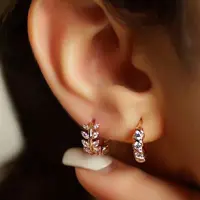 گوشواره دخترانه طرح گندمی ژوپینگ کد 727 