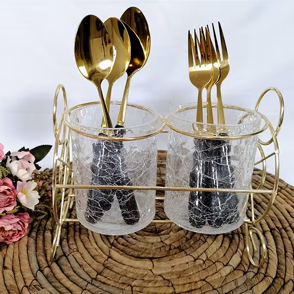 جاقاشقی شیشه ای مدل دوقلو