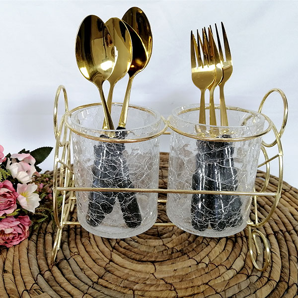 جاقاشقی شیشه ای مدل دوقلو