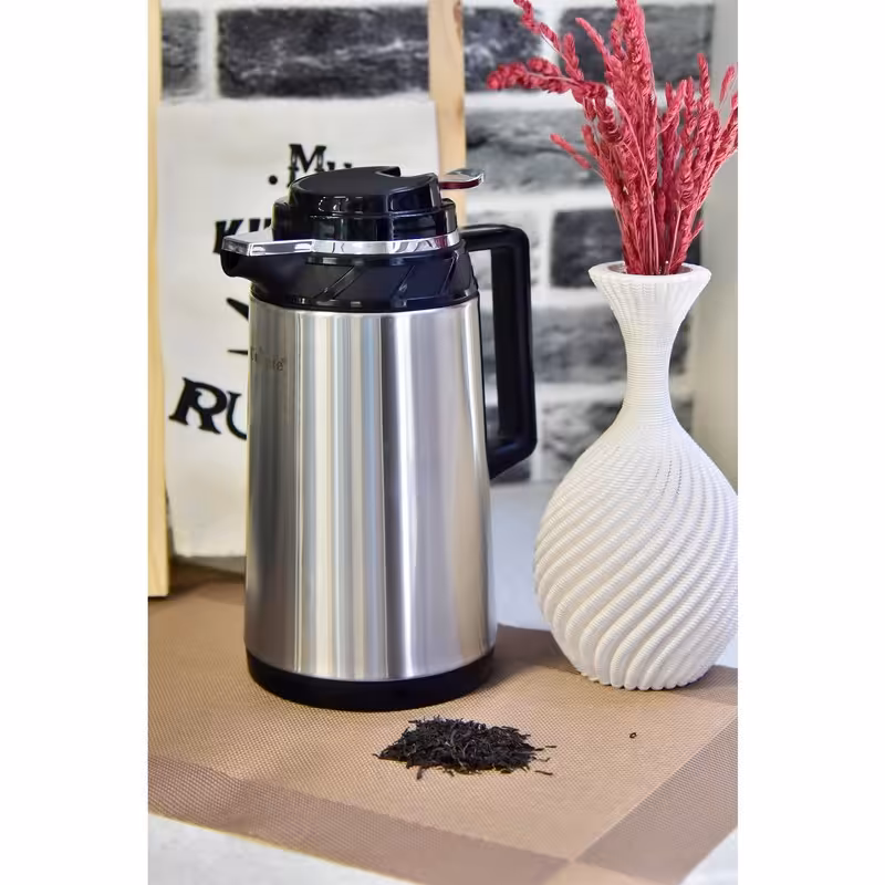 فلاکس 1 لیتر استیل شیشه ای جدید یونیک مدل1890