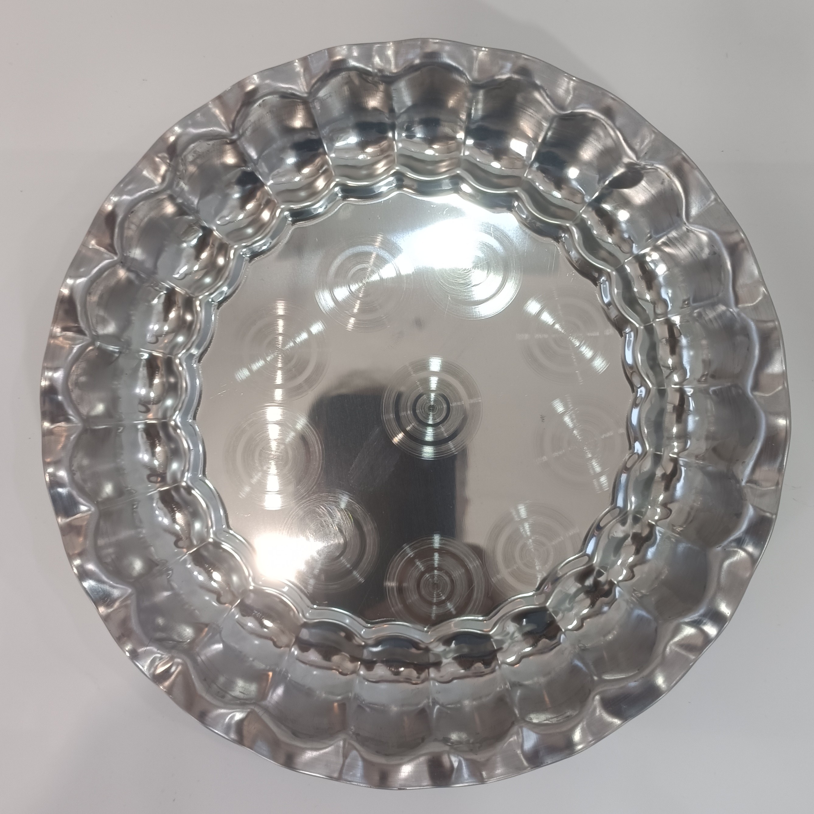 سینی استیل لب کنگره آهنربا بگیر  قطر195cm