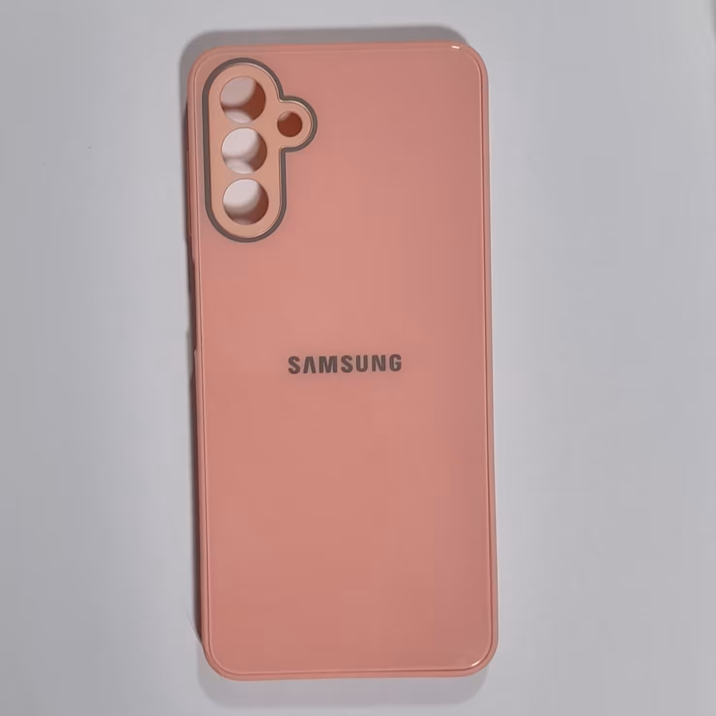 قاب  m13و f13وa04sسامسونگ صورتی   پشت شیشه ای