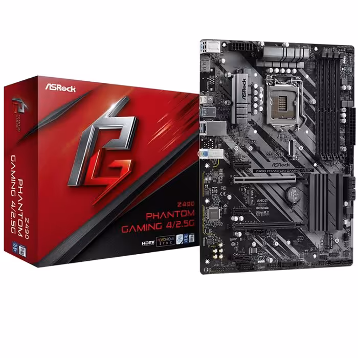 مادربرد ازراک مدل Z490 Phantom Gaming 4/2.5 G سوکت 1200