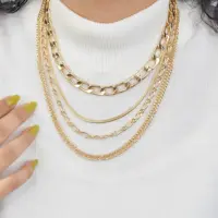 گردنبند چند رج زنانه کد 6268