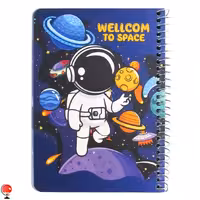 دفترچه یادداشت سیمی فانتزی طرح فضانورد پاییزان