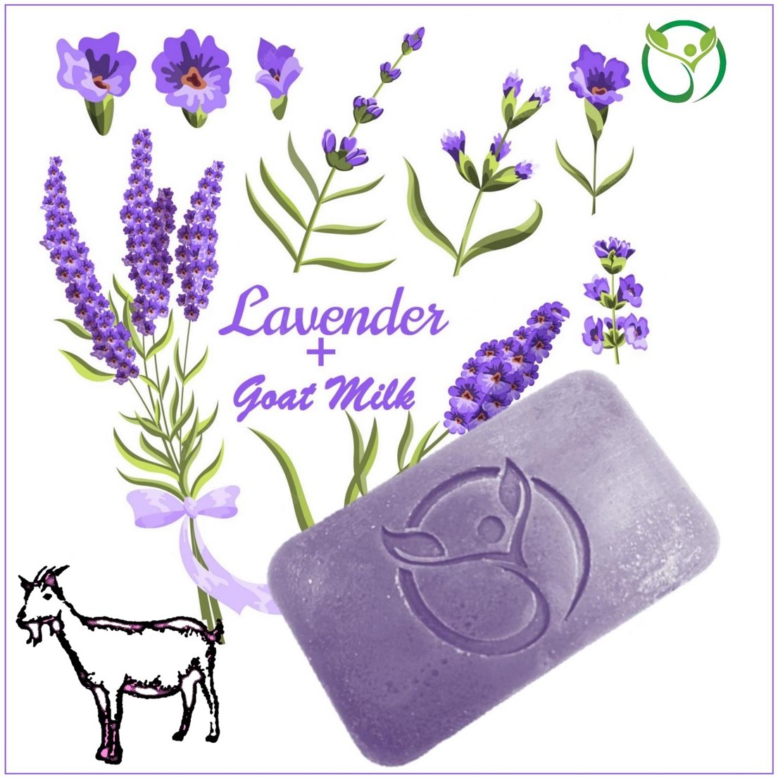 صابون اسطوخودوس شیر بز و عسل (Lavender and Goat Milk)