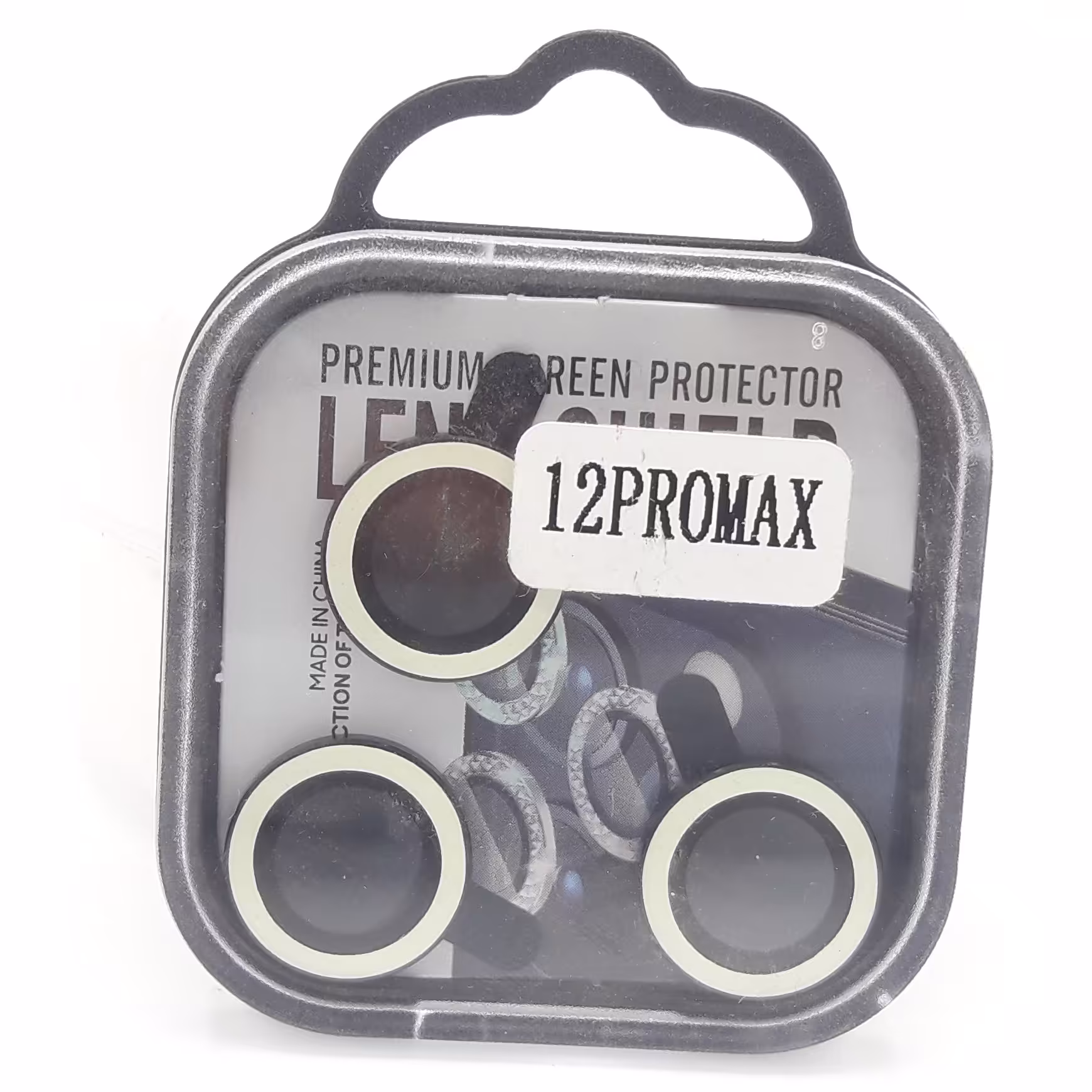 محافظ لنز دوربین شب رنگ آیفون12پرومکس رنگ کرمی سفید