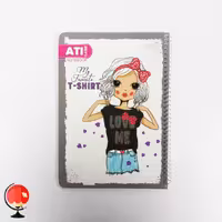 دفتر مشق 80 برگ سیمی طرح تی شرت آتی