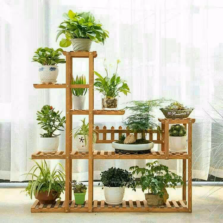 استند چوبی گل و کاکتوس سایز بزرگ 105