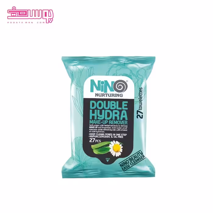 دستمال مرطوب آبرسان نینو مدل Double Hydra بسته 27 عددی