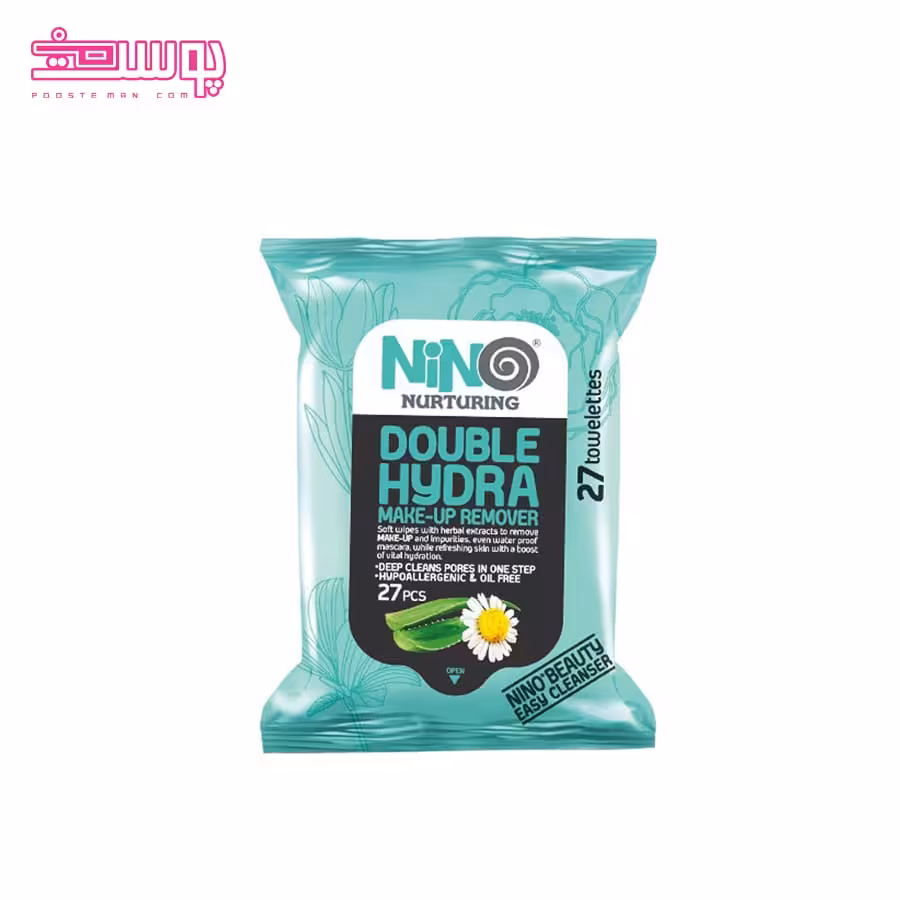 دستمال مرطوب آبرسان نینو مدل Double Hydra بسته 27 عددی