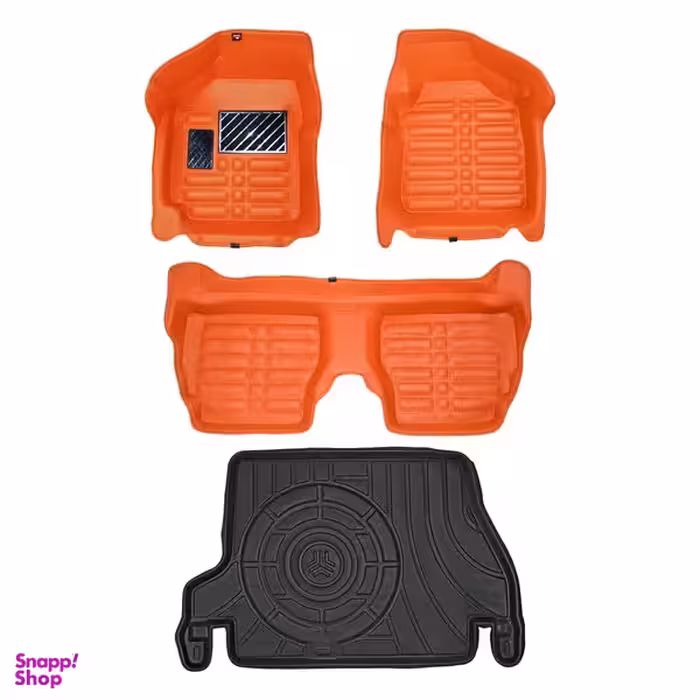 کفپوش پنج بعدی خودرو پانیذ مدل EVA مناسب پژو پراید 131 به همراه کفپوش صندوق