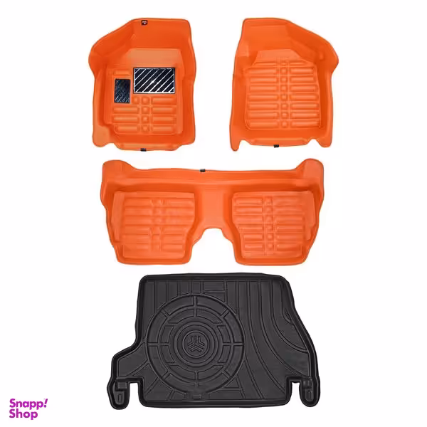 کفپوش پنج بعدی خودرو پانیذ مدل EVA مناسب پژو پراید 131 به همراه کفپوش صندوق