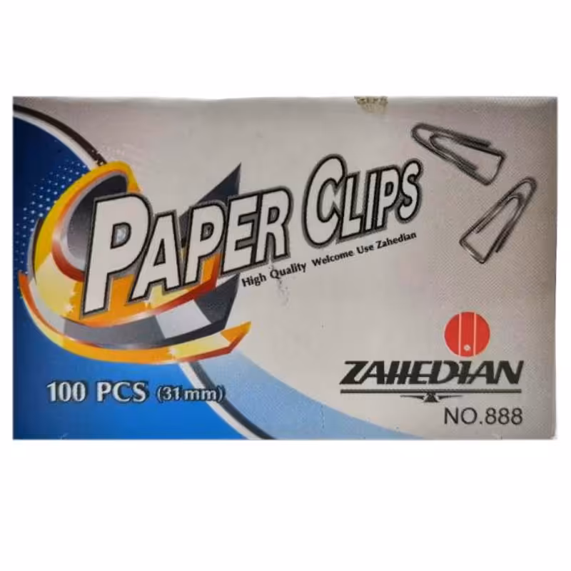 خرید گیره کاغذ مثلثی 3 سانت فلزی (کله قندی) بسته 100 عددی