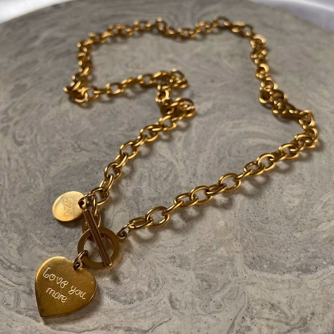 گردنبند استیل مشابه طلا