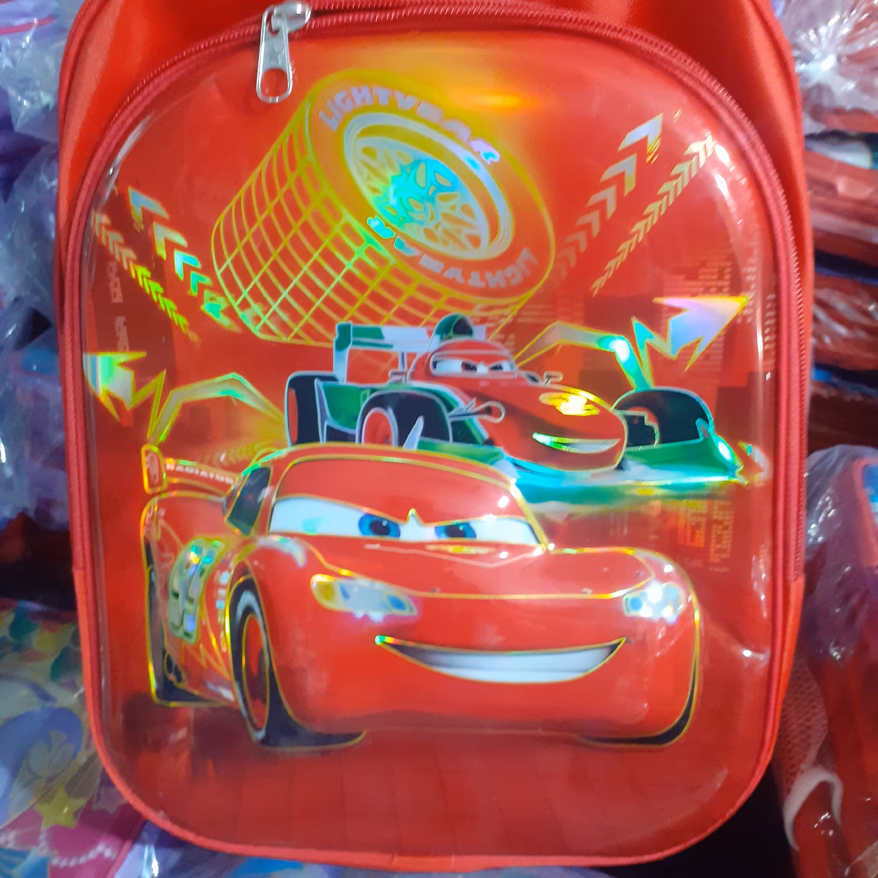 کیف عکس خارجی با طرح مکویین ماشین مسابقه