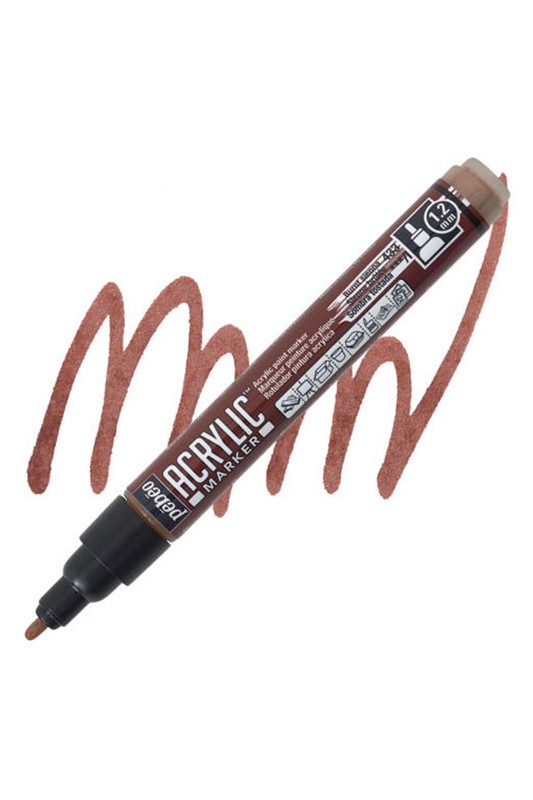 ماژیک deco marker نوک 1/2 میلیمتر گرد رنگ burnt sienna