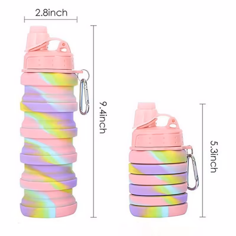 قمقمه سیلیکونی تاشو ارسال رایگان درجه یک 