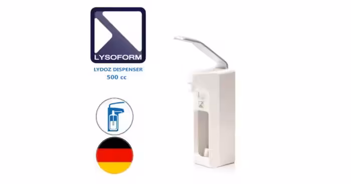 دستگاه دیسپنسر نیم لیتری محلول ضدعفونی کننده دست لیدوز آلمان