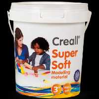 خمیر بازی فوق نرم 5 رنگ اصلی 450 گرمی کریل

