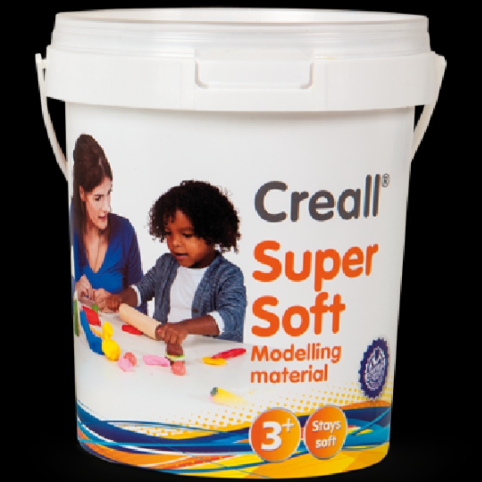 خمیر بازی فوق نرم 5 رنگ اصلی 450 گرمی کریل