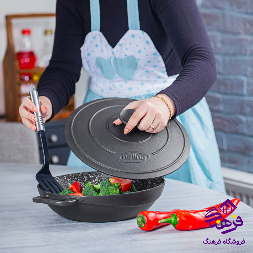 تابه چدن نالینو سایز Feleti 32 دربدار