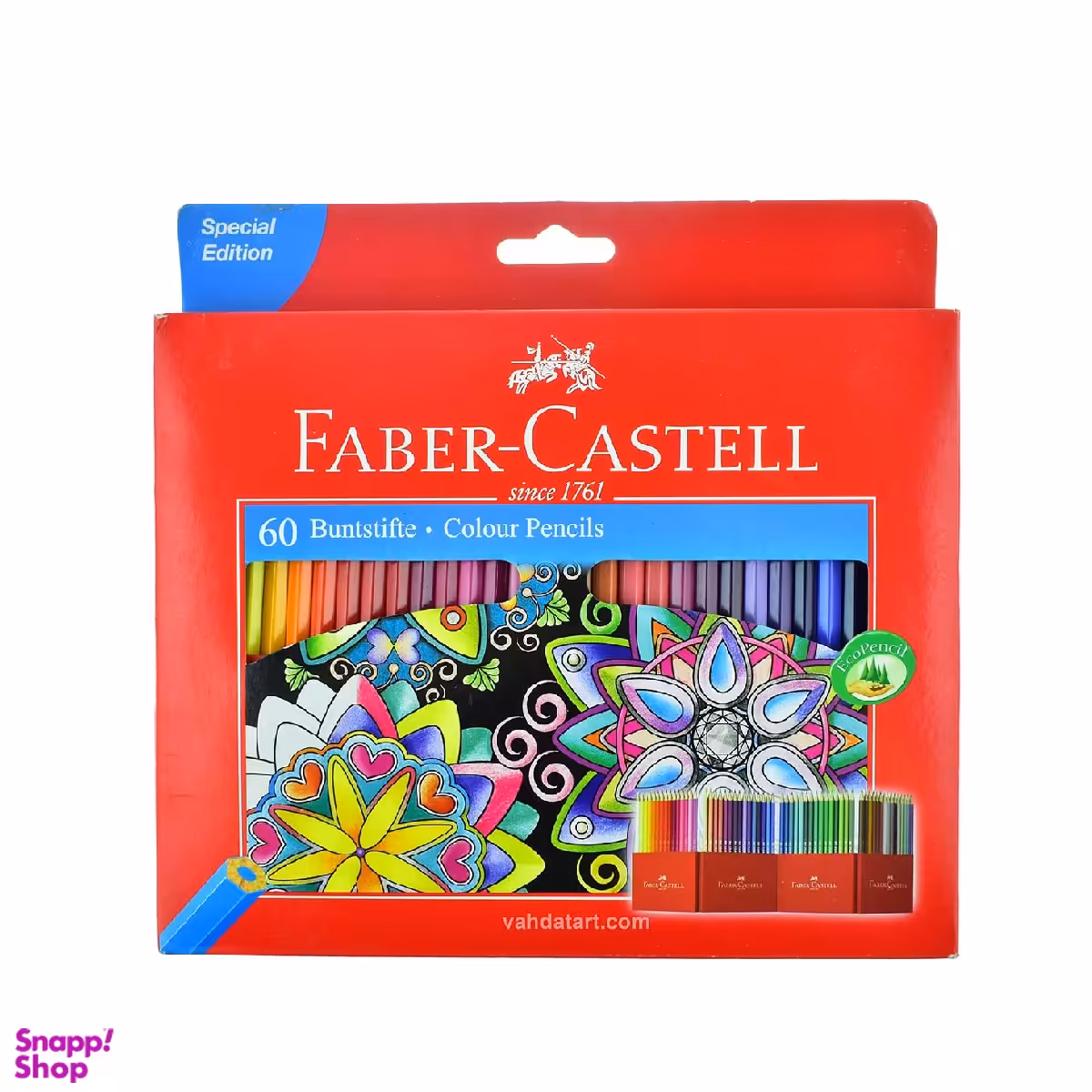 مداد رنگی 60 رنگ فابر کستل (Faber-Castell) جعبه مقوایی