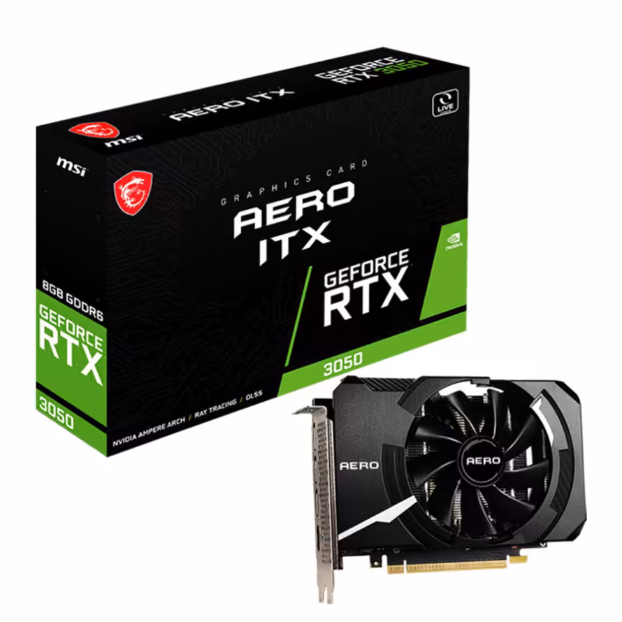 کارت گرافیک ام اس آی GeForce RTX 3050 AERO ITX 8G